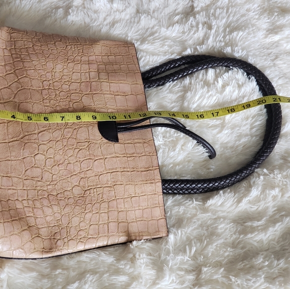 VTG leather croco embossed bag - Picture 4 of 5